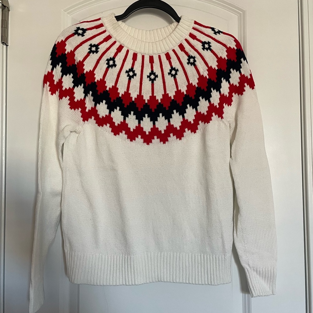 ❤️ J Crew white sweater